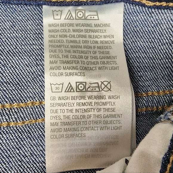 LOGO Blue Denim Jeans Plus Size 22W Tapered Leg - Picture 7 of 8